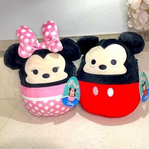 NEW Disney‎ Mini Mouse and Mickey Mouse Squishmallow